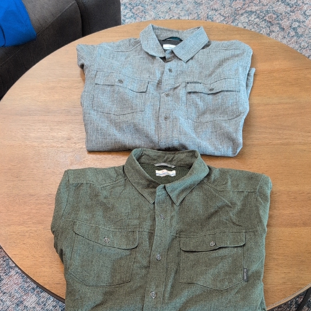 Lot Of 2 Columbia Omni Wick Shirts
